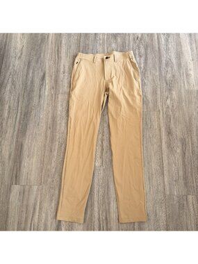 Public Rec Pants Mens 31x34 Brown Straight Stretch Chino Casual Performance